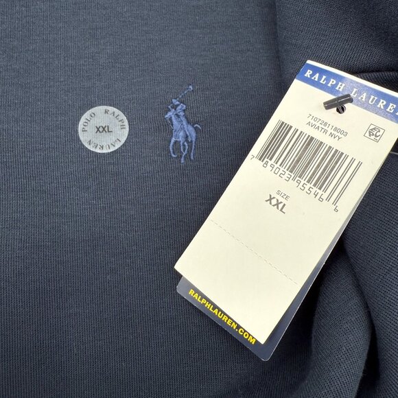 NWT Polo Ralph Lauren Full Zip Fleece Hoodie Men’s XXL Navy Pony Logo Casual - Picture 5 of 11
